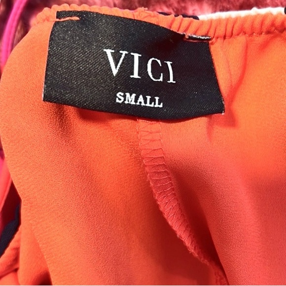 Bright & Beautiful! Vici Backless, Halter Dress with Slimming Vertical Lines - Picture 7 of 11